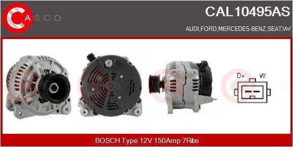 CAL10495AS Casco Авто генератор
