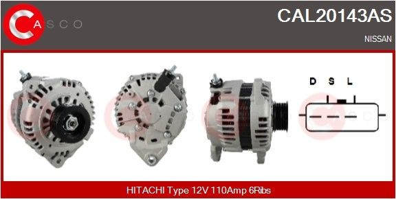 CAL20143AS Casco Авто генератор