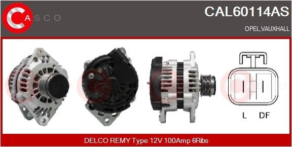 CAL60114AS Casco Авто генератор