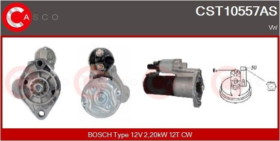 CST10557AS Casco Стартер двигуна