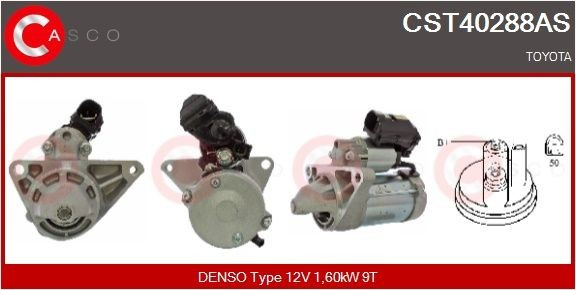 CST40288AS Casco Стартер двигуна