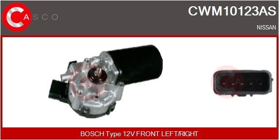 CWM10123AS Casco Мотор склоочисника скла (трапеції)