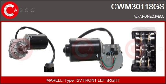 Двигун склоочисника лобового скла (трапеції) 3050SWP2 Polcar