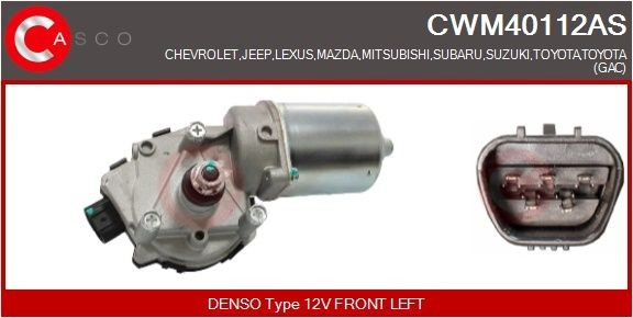 CWM40112AS Casco Мотор склоочисника скла (трапеції)