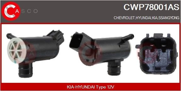 CWP78001AS Casco Мотор омивача