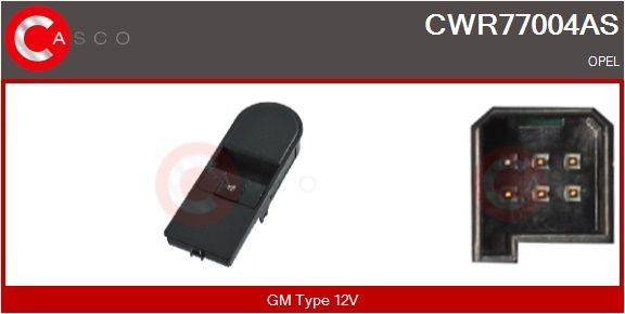 CWR77004AS Casco Кнопковий блок керування склопідіймачами передній правий