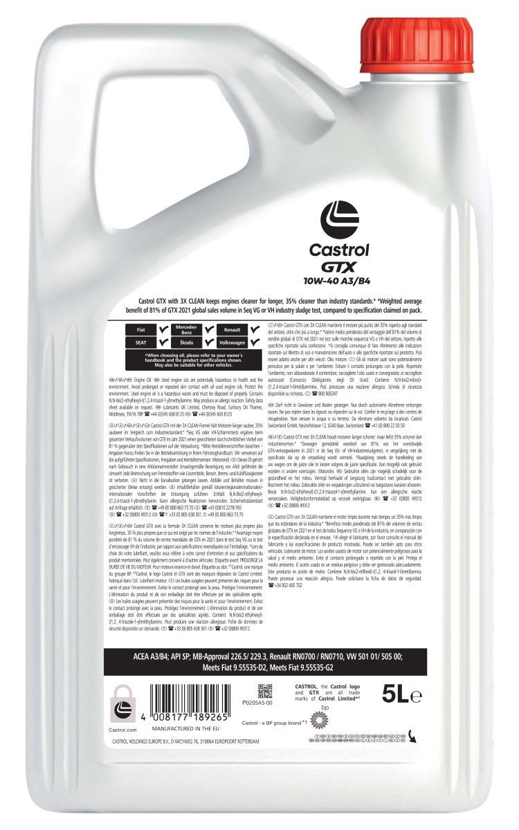 Купити 15F8FC Castrol Масло