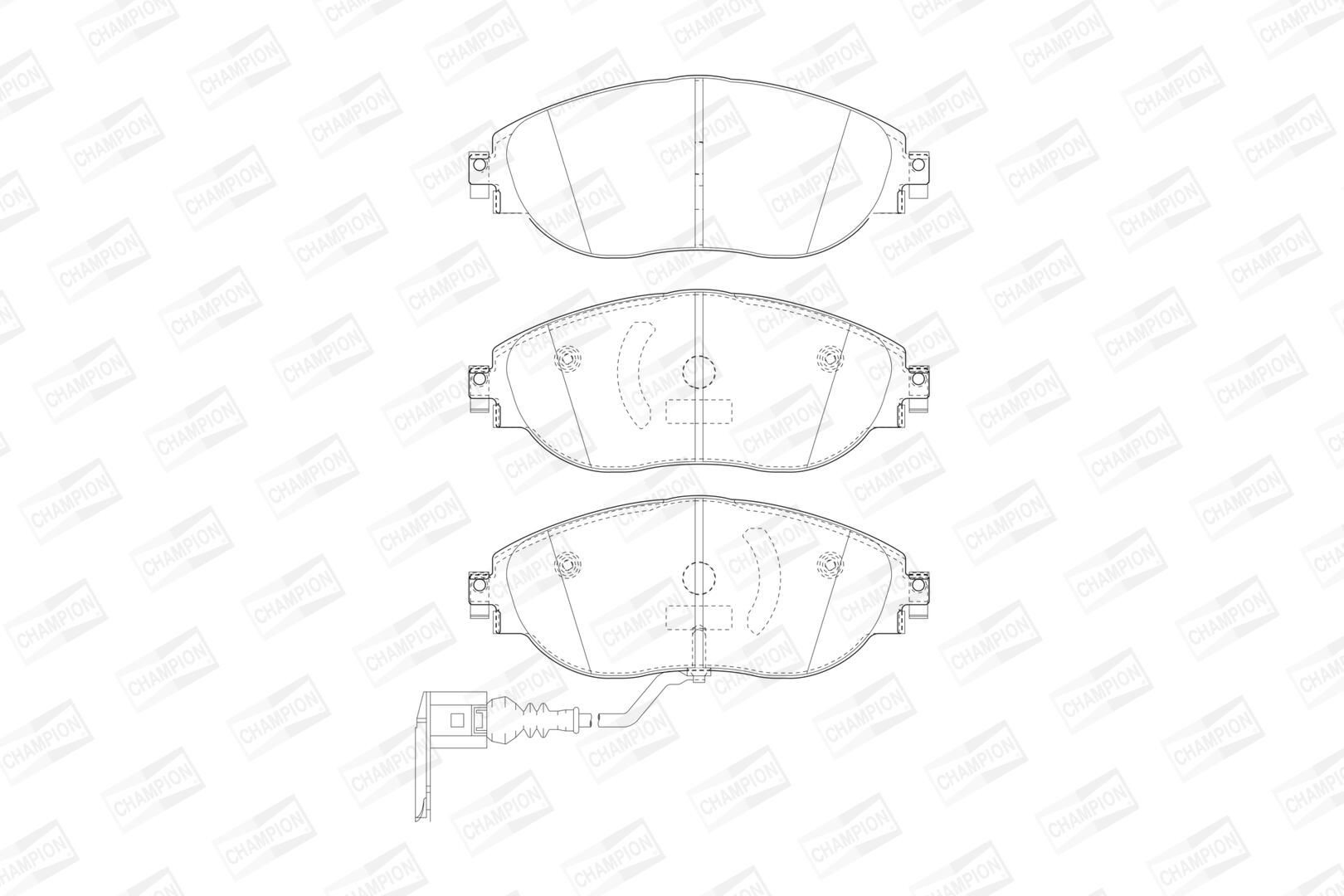 Купити Передні тормозні колодки Volkswagen Passat B7 362