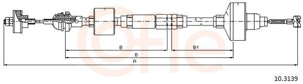 Трос зчеплення AD551582 Adriauto