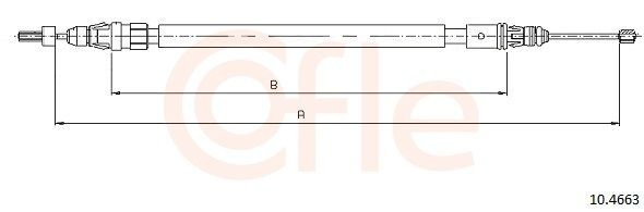 Трос стоянкового гальма задній лівий Adriauto AD070291 ціна, від 11.94 USD