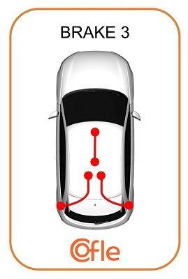 104745 Cofle Трос ручного гальма задній, правий/лівий