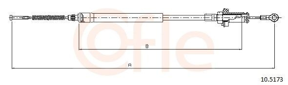 Трос ручного гальма задній, правий/лівий Britpart SPB000150 ціна, від 23.61 USD