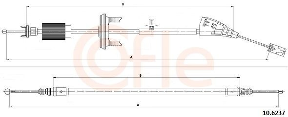 Купити 474680 Peugeot/Citroen Трос ручного гальма передній