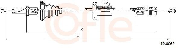 Трос ручного гальма задній, правий/лівий Adriauto AD570227 ціна, від 17.67 USD