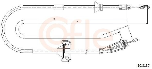 Трос ручного гальма задній, правий/лівий Adriauto AD570252 ціна, від 16.12 USD