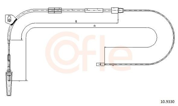 Трос стоянкового гальма передній Adriauto AD2702091 ціна, від 17.76 USD