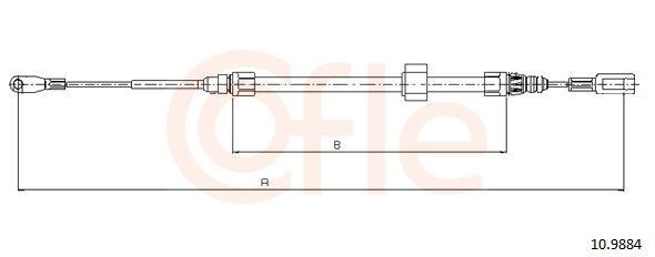 Трос стоянкового гальма передній LPR C0451B ціна, від 11.58 USD