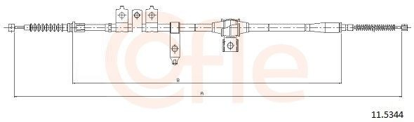 Купити 5025630 Ford Трос ручного гальма задній, лівий