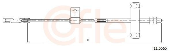 Купити C1726B LPR Трос ручного гальма, проміжний