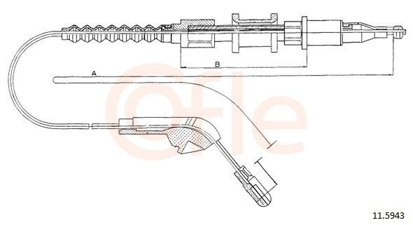 Трос стоянкового гальма задній правий Adriauto AD330265 ціна, від 9.75 USD