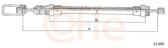 Трос стоянкового гальма передній Adriauto AD350240 ціна, від 7.20 USD