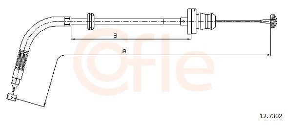 127302 Cofle Трос газу (акселератора)