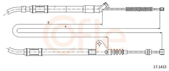 Купити AD520271 Adriauto Трос ручного гальма задній, лівий