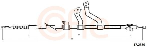 Купити 1987482573 Bosch Трос ручного гальма задній, правий