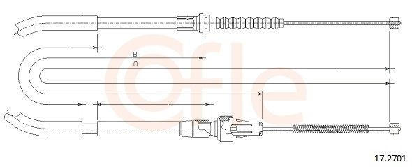 Купити 8943667692 Isuzu Трос ручного гальма задній, правий