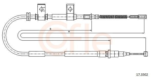 C78021 Tangun Трос ручного гальма задній, правий