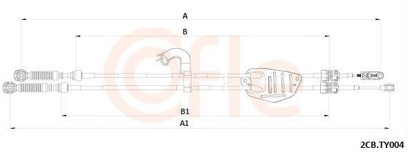 Трос коробки передач на Toyota Corolla  E15