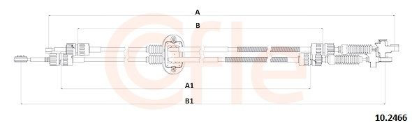 92102466 Cofle Трос коробки передач
