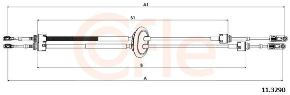 Трос перемикання передач, здвоєний NTY NXXCT028 ціна, від 48.18 USD