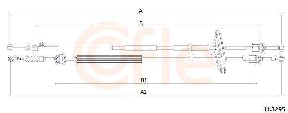 Трос коробки передач на Fiat Fiorino Qubo 225