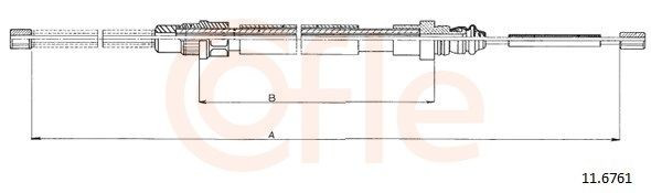 Трос стоянкового гальма задній лівий Adriauto AD410265 ціна, від 12.48 USD