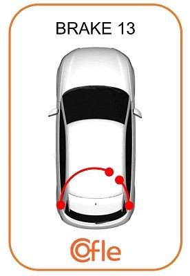Трос стоянкового гальма задній лівий Adriauto AD410265 ціна, від 11.85 USD