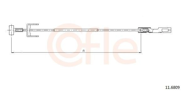 Трос ручного гальма передній 1637149980 Peugeot/Citroen