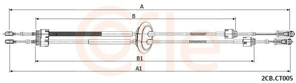 922CBCT005 Cofle Трос перемикання передач, вибору передачі