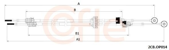 Трос коробки передач на Opel Insignia A G09