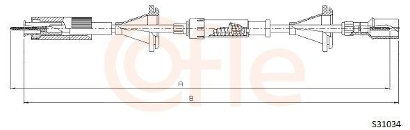 Купити Трос спідометра Volkswagen Passat B3, B4 3A2, 351, 312