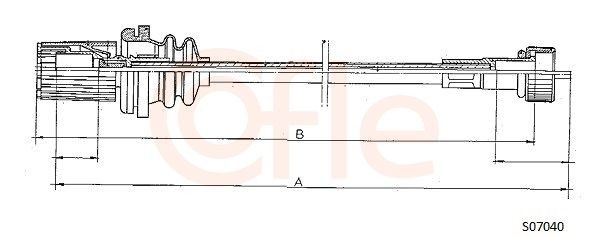 7736875 Fiat/Alfa/Lancia Тросик спідометра