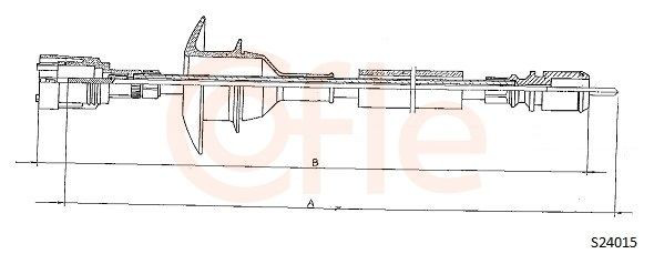 S24015 Cofle Тросик спідометра
