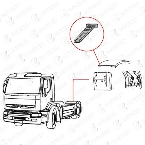Кронштейн крила заднього Covind 385505 ціна, від 2.00 USD