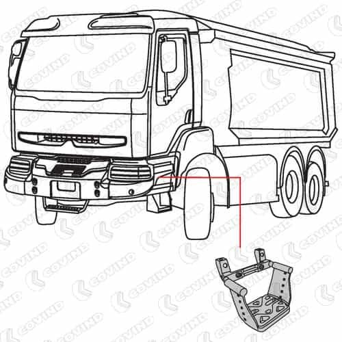 Підніжка ліва Covind KER250 ціна, від 190.61 USD