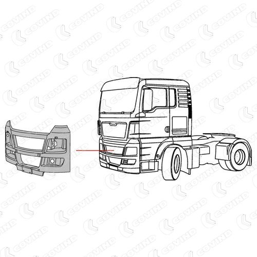 Бампер на авто Daniparts DPMA008RNV ціна, від 227.09 USD