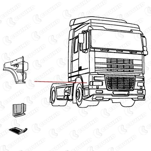 Накладка підніжки Covind XF0240 ціна, від 21.40 USD