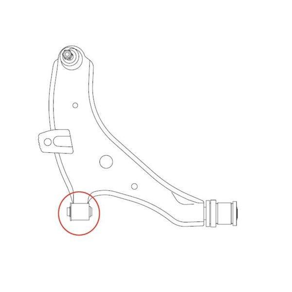 Сайлентблок переднього важеля GV0140 CTR
