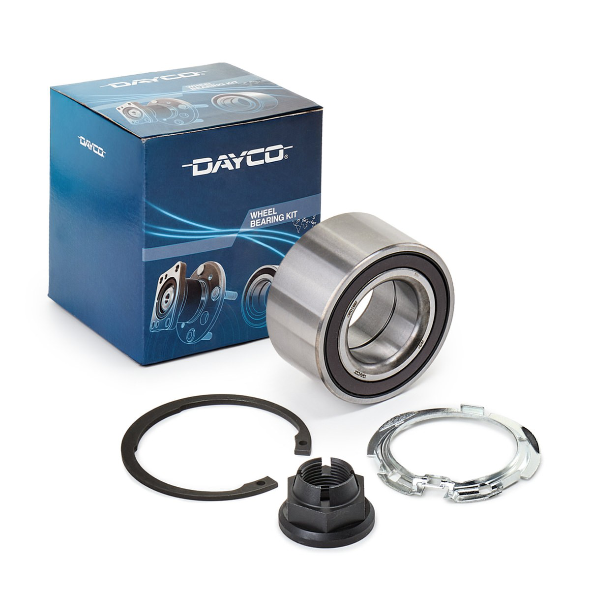 Комплект підшипник маточини передньої Dayco KWD1007 ціна, від 31.74 USD