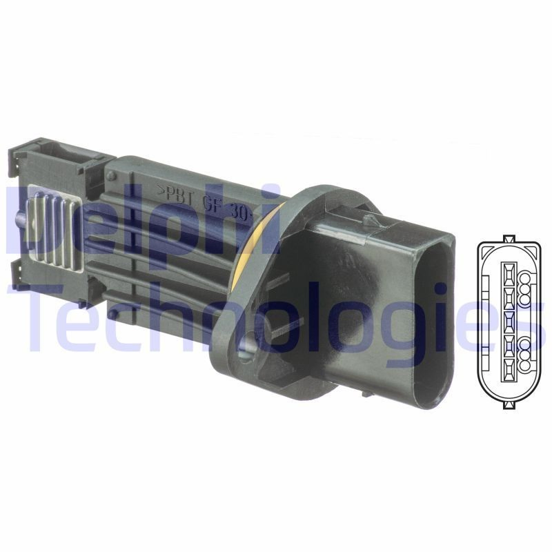 Датчик масової витрати повітря Delphi AF1036612B1 ціна, від 55.39 USD