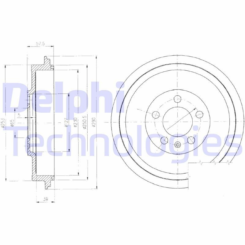 Купити BF406 Delphi Барабан гальмівний задній